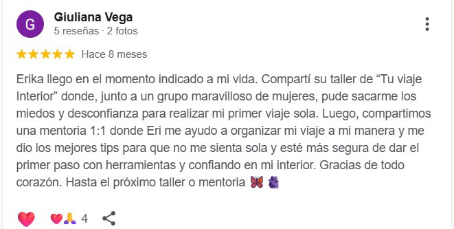 erikacastillo - viaja conmigo - viajes mujeres sola- viajar sola - libre y mochilera - mujeres viajeras - opinion clientas - reseñas (5)