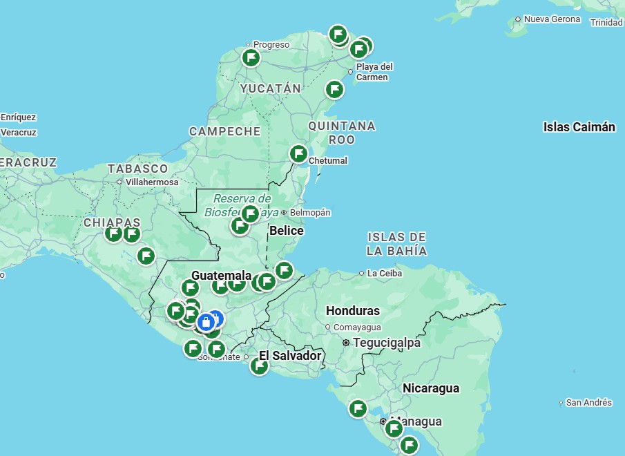 Guatemala en el mapa